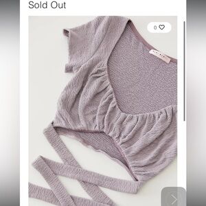 UO Mimi Cutout Wrap Top